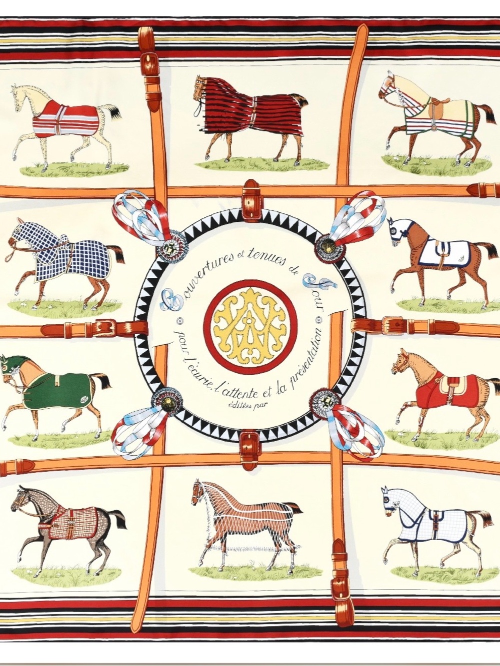 Carolina Lemke Royal Court Silk Scarf With Hand Rolled Edges